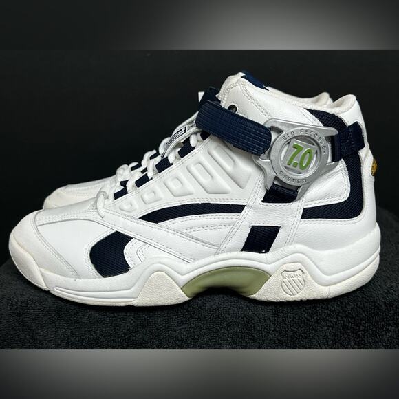 NWT VINTAGE K-Swiss Bio Feedback 7.0 Si-Defier White Blue Men’s 10.5 Shoes RARE main image 9